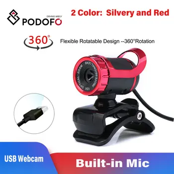 Podofo 360 Degree USB Webcam Web Cam Clip-on Digital Camcorder with MIC Microphone for Laptop PC Computer
Podofo 360 Degree USB Webcam Web Cam Clip-on Digital Camcorder with MIC Microphone for Laptop PC Computer