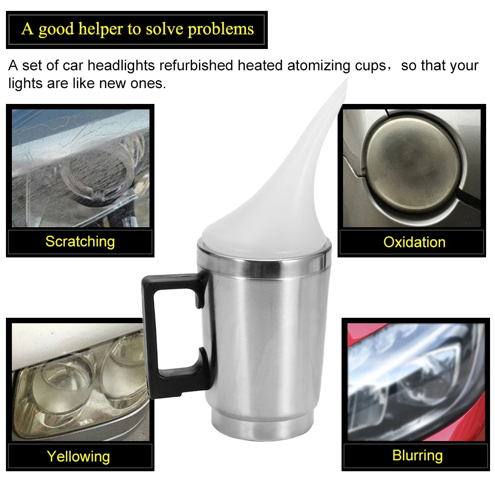 2 Cover Car Headlight Refurbished Atomizing Cup Car Headlight Lens Restoration Kit Polishing Tool Restorer System Polishing Tool
2 Cover Car Headlight Refurbished Atomizing Cup Car Headlight Lens Restoration Kit Polishing Tool Restorer System Polishing Tool