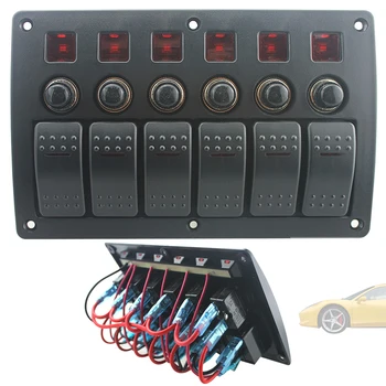 New Plastic Panel Switch and Red Single Bar Switch Combination Panel with PCB and Overload Protector for Yacht / Ship / RV
New Plastic Panel Switch and Red Single Bar Switch Combination Panel with PCB and Overload Protector for Yacht / Ship / RV