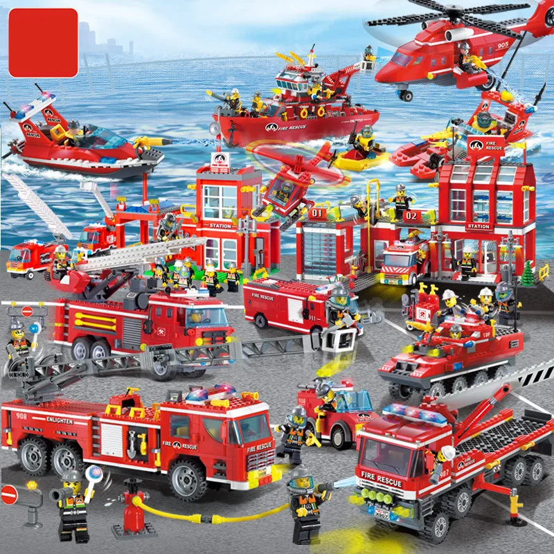 New legoed Building Blocks Kit DIY Models Fire Rescue Truck Fire headquarters Aircraft Assemble Toys For Children Wholesale
New legoed Building Blocks Kit DIY Models Fire Rescue Truck Fire headquarters Aircraft Assemble Toys For Children Wholesale
