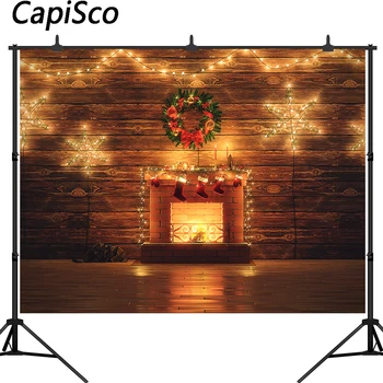 Capisco Christmas Backdrop Decorative Tree Fireplace Socks Gift vintage wooden wall Photography Background For Photo Studio
Capisco Christmas Backdrop Decorative Tree Fireplace Socks Gift vintage wooden wall Photography Background For Photo Studio