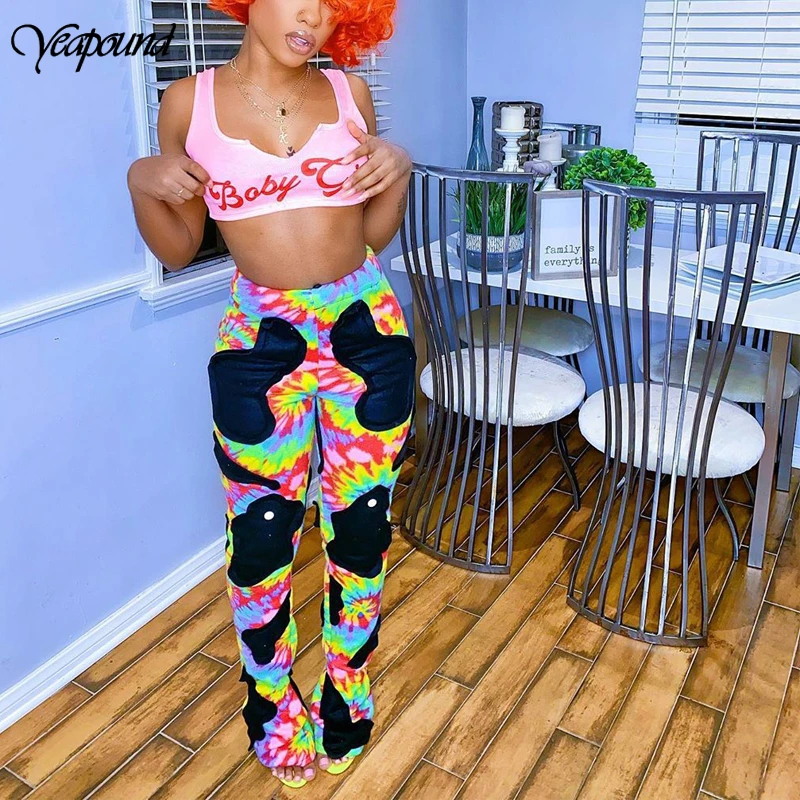Women Tie-dye Print Casual Pants Fashion Streetwear Cargo Pants High Waist Sweatpant Lady Long Trousers 2020 Summer
Women Tie-dye Print Casual Pants Fashion Streetwear Cargo Pants High Waist Sweatpant Lady Long Trousers 2020 Summer