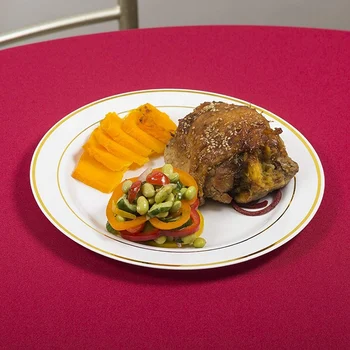 Gold Disposable Plates-Dessert/Appetizer Plates with Gold Rim Real China Look for Weddings, Parties,Catering,Birthday Parties
Gold Disposable Plates-Dessert/Appetizer Plates with Gold Rim Real China Look for Weddings, Parties,Catering,Birthday Parties