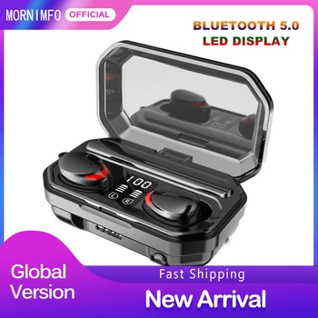 Bluetooth V5.0 Earphones TWS Wireless Earbuds Waterproof Noise Cancelling 9D HD HiFi Stereo LED Display Music Earphones
Bluetooth V5.0 Earphones TWS Wireless Earbuds Waterproof Noise Cancelling 9D HD HiFi Stereo LED Display Music Earphones