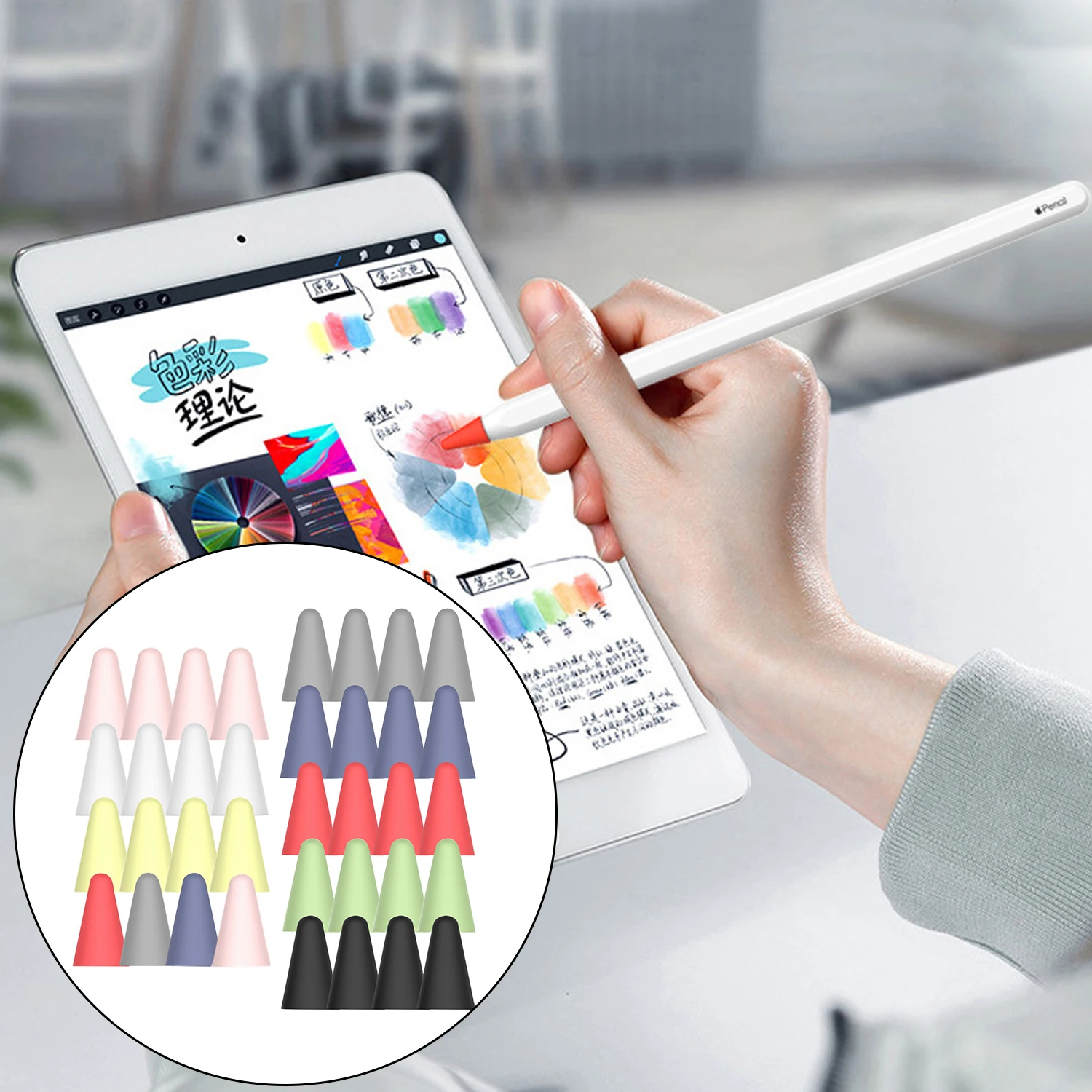 8PCS Non-slip Wear Resistant Silicone Writing Nib Tip Protective Covers Cases for Apple Pencil 1st 2nd Touchscreen Stylus Pen
8PCS Non-slip Wear Resistant Silicone Writing Nib Tip Protective Covers Cases for Apple Pencil 1st 2nd Touchscreen Stylus Pen