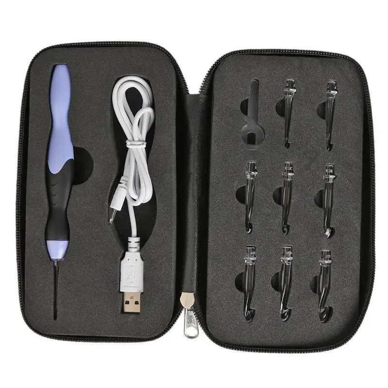 9 in 1 USB Light Up Crochet Hooks Knitting Needles LED Weave Tool Kit Sewing Accessories
9 in 1 USB Light Up Crochet Hooks Knitting Needles LED Weave Tool Kit Sewing Accessories