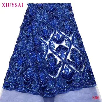 XIUYSAI Blue Velvet Latest African Sequins Lace Fabrics High Quality 2019 Nigerian Lace Fabric For Wedding French Lace Fabric
XIUYSAI Blue Velvet Latest African Sequins Lace Fabrics High Quality 2019 Nigerian Lace Fabric For Wedding French Lace Fabric