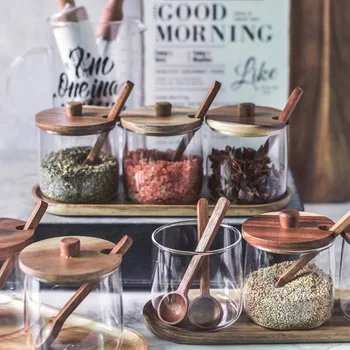 Acacia wood condiments jar household seasoning box wooden tray spice jar soy sauce pot salt sugar single kitchen seasoning tool
Acacia wood condiments jar household seasoning box wooden tray spice jar soy sauce pot salt sugar single kitchen seasoning tool