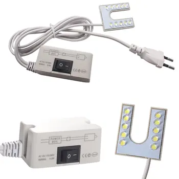 AC 110-265V LED Light Flexible Gooseneck Lamp With Magnetic Base For Sewing Machine With EU /US Plug 
AC 110-265V LED Light Flexible Gooseneck Lamp With Magnetic Base For Sewing Machine With EU /US Plug