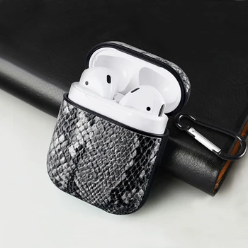 Snake Skin Leather Earphone Case for Apple Airpods Charging Box Bluetooth Wireless Earphone Cover with Hook Ultra Thin
Snake Skin Leather Earphone Case for Apple Airpods Charging Box Bluetooth Wireless Earphone Cover with Hook Ultra Thin