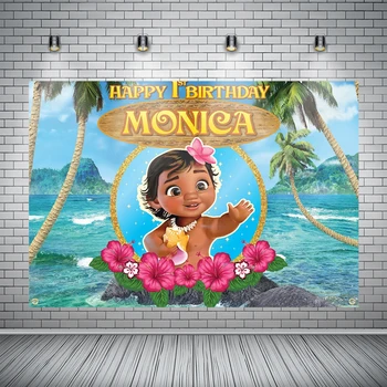 Beach Moana Flower Tropical Backdrop for Kids Happy 1st Birthday Party Newborn Baby Shower Backgrounds for Photo Studio
Beach Moana Flower Tropical Backdrop for Kids Happy 1st Birthday Party Newborn Baby Shower Backgrounds for Photo Studio