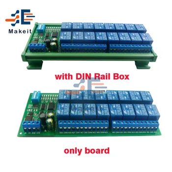 DC 12V 16 Channel RS485 Relay Module Modbus RTU Protocol Remote Control PLC Expansion Board Circuit Board with DIN Rail Box
DC 12V 16 Channel RS485 Relay Module Modbus RTU Protocol Remote Control PLC Expansion Board Circuit Board with DIN Rail Box