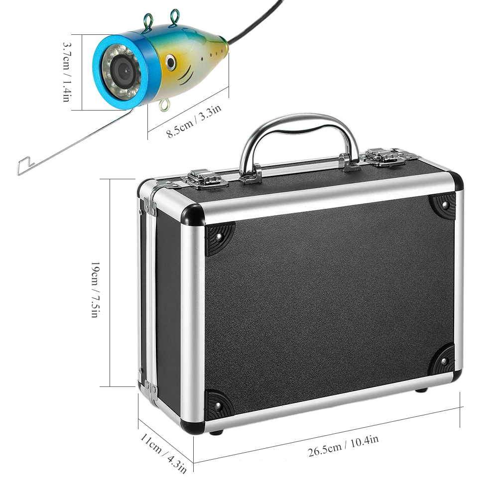 New 1000TVL Waterproof Underwater Fishing Camera Touch Button 9" LCD Monitor 12PCS LED Lamp Fish Finder 150 Degree Wide Angle
New 1000TVL Waterproof Underwater Fishing Camera Touch Button 9" LCD Monitor 12PCS LED Lamp Fish Finder 150 Degree Wide Angle
