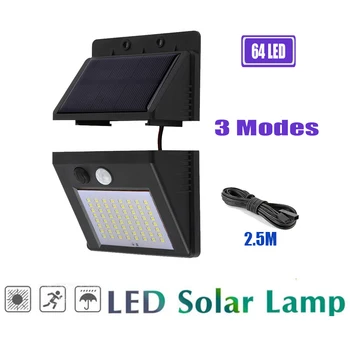 PIR Motion Sensor 64/30 LED Solar Light Outdoor Solar Powered LED Garden Light Waterproof Emergency Wall Lamp With Cableoptional 
PIR Motion Sensor 64/30 LED Solar Light Outdoor Solar Powered LED Garden Light Waterproof Emergency Wall Lamp With Cableoptional