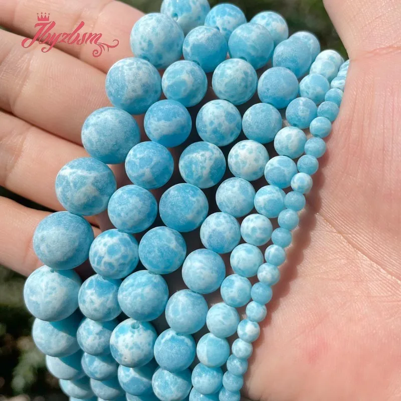 Round Skyblue Sea Sediment Frost Mate Stone Beads Loose Spacer 4/6/8/10mm For Jewelry Making DIY Necklace Bracelet Strand 15"
Round Skyblue Sea Sediment Frost Mate Stone Beads Loose Spacer 4/6/8/10mm For Jewelry Making DIY Necklace Bracelet Strand 15"