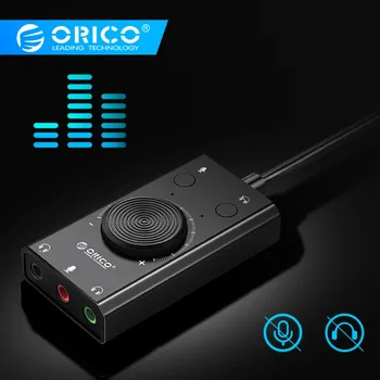 ORICO Portable USB External Sound Card Microphone Earphone Two-in-One With 3-Port Output Volume Adjustable For Windows/Mac/Linux
ORICO Portable USB External Sound Card Microphone Earphone Two-in-One With 3-Port Output Volume Adjustable For Windows/Mac/Linux