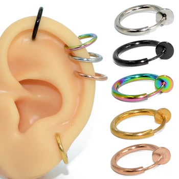 2PC Fashion Fake Nose Ring Goth Punk Lip Ear Nose Clip On Fake Septum Piercing Nose Ring Hoop Lip Hoop Rings Body Jewelry
2PC Fashion Fake Nose Ring Goth Punk Lip Ear Nose Clip On Fake Septum Piercing Nose Ring Hoop Lip Hoop Rings Body Jewelry