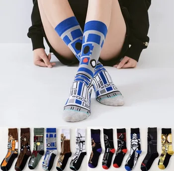 Star Wars Movie Stockings Master Yoda R2-D2 Cosplay Socks Wookiee Jedi Knight Novelty Men Women Sock Spring Autumn Winter Socks
Star Wars Movie Stockings Master Yoda R2-D2 Cosplay Socks Wookiee Jedi Knight Novelty Men Women Sock Spring Autumn Winter Socks