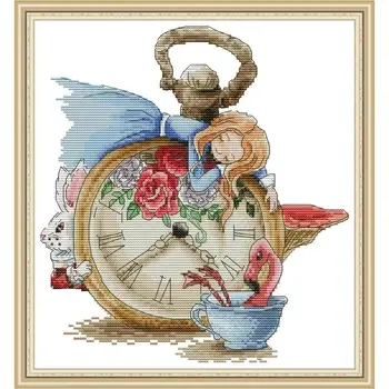 Sleeping Alice Cross Stitch Needlework Set DMC 11&14CT Canvas Print Cross Stitch Embroidery Kit DIY Gift Home Wedding Decoration
Sleeping Alice Cross Stitch Needlework Set DMC 11&14CT Canvas Print Cross Stitch Embroidery Kit DIY Gift Home Wedding Decoration