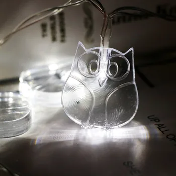 Owl String Lights Decorative Lights 10 LED Battery Type 1.65M fashion Leisure personality Delicate convenient cozy 
Owl String Lights Decorative Lights 10 LED Battery Type 1.65M fashion Leisure personality Delicate convenient cozy
