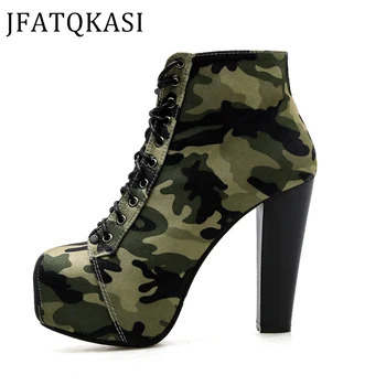 Women Boots Winter Ankle Boots Woman Thick Heel Thick Platform Breathable Boots Non-Slip Fashion Camouflage Ladies Shoes 2019New
Women Boots Winter Ankle Boots Woman Thick Heel Thick Platform Breathable Boots Non-Slip Fashion Camouflage Ladies Shoes 2019New