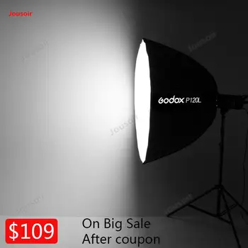 Godox P120L 120CM Deep Parabolic Bowens Mount Portable Softbox for Studio Flash Speedlite Reflector Photo Softbox CD50 T03Y
Godox P120L 120CM Deep Parabolic Bowens Mount Portable Softbox for Studio Flash Speedlite Reflector Photo Softbox CD50 T03Y