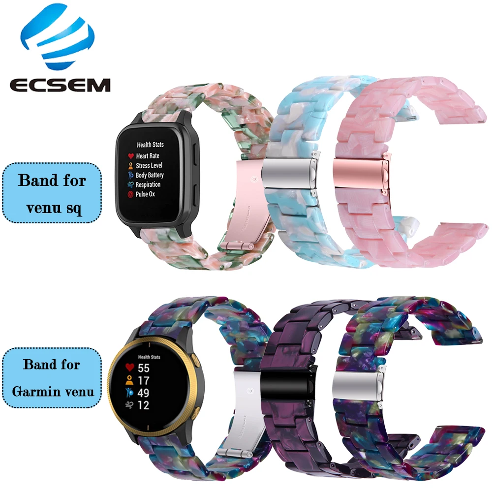 Resin strap replacement for Garmin venu sq smart watch accessories wristband for Garmin venu strap 20MM width bracelet loop
Resin strap replacement for Garmin venu sq smart watch accessories wristband for Garmin venu strap 20MM width bracelet loop