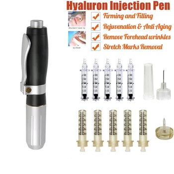 Hyaluronic Injection Pen Massage Atomizer Pen Kit High Pressure Acid Micro Guns Anti remove Wrinkle Water Syringe Needle
Hyaluronic Injection Pen Massage Atomizer Pen Kit High Pressure Acid Micro Guns Anti remove Wrinkle Water Syringe Needle