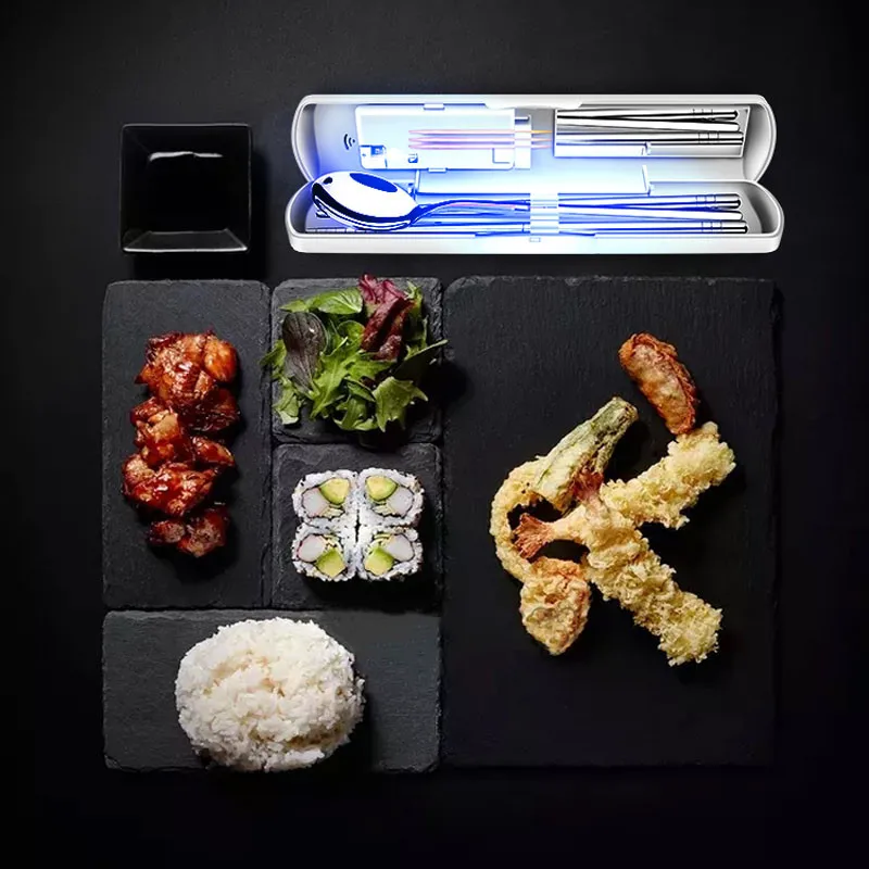 Travel Portable Intelligent UV Light Sterilization Chopsticks set Kitchen Organizer Sterilizer Storage Box For Children Health
Travel Portable Intelligent UV Light Sterilization Chopsticks set Kitchen Organizer Sterilizer Storage Box For Children Health