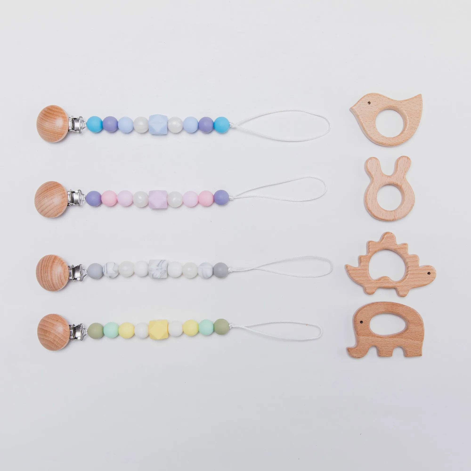 Baby Pacifier Chain Beech Wooden Pacifier Clip Cloud Geometric Silicone Beads Wood Teethers Tiny Rod Dummy Clips Baby Chew Toys
Baby Pacifier Chain Beech Wooden Pacifier Clip Cloud Geometric Silicone Beads Wood Teethers Tiny Rod Dummy Clips Baby Chew Toys