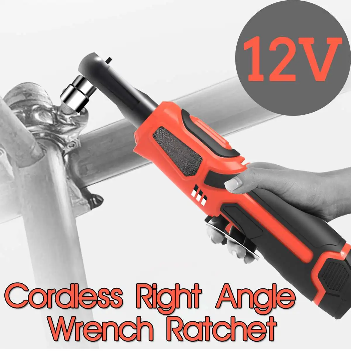 12V Rechargeable Electric Cordless Right Angle Ratchet Wrench 3/8" Electric Ratchet Wrench Tool Kit With 1.7Ah Li-ion Battery
12V Rechargeable Electric Cordless Right Angle Ratchet Wrench 3/8" Electric Ratchet Wrench Tool Kit With 1.7Ah Li-ion Battery
