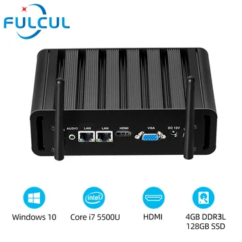 Fanless Industrial Mini pc Computer Intel Core i7 5500U Windows Linux barebone computadoras Micro Desktop Network gaming Compu
Fanless Industrial Mini pc Computer Intel Core i7 5500U Windows Linux barebone computadoras Micro Desktop Network gaming Compu