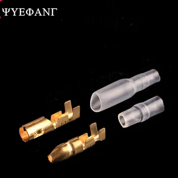 20 Sets Gold-plated 4mm Car Motorcycle Electrical Connector Wire Male Female Socket Classic Terminal With Insulation Cover
20 Sets Gold-plated 4mm Car Motorcycle Electrical Connector Wire Male Female Socket Classic Terminal With Insulation Cover