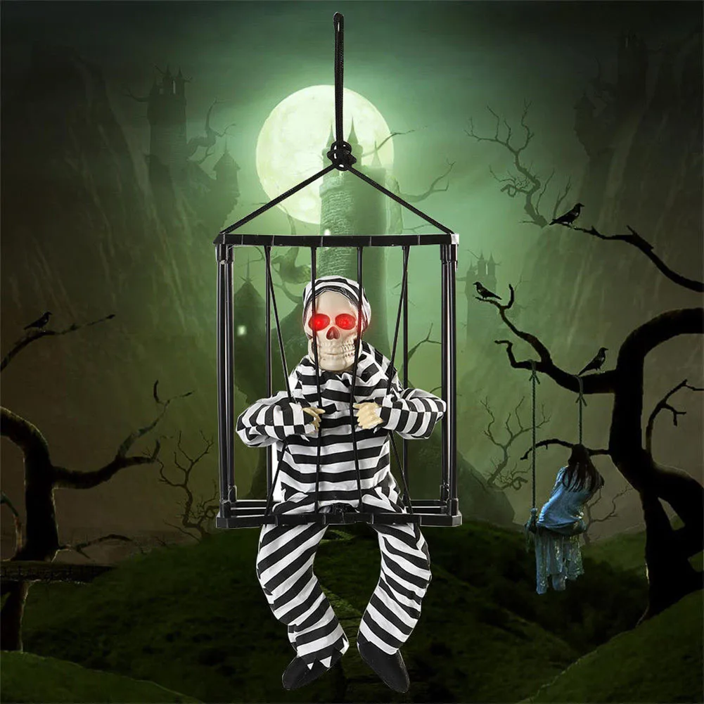 Horror Electric Skeleton Ghost Clown Props Hanging with Sound Activate for Halloween Decoration
Horror Electric Skeleton Ghost Clown Props Hanging with Sound Activate for Halloween Decoration