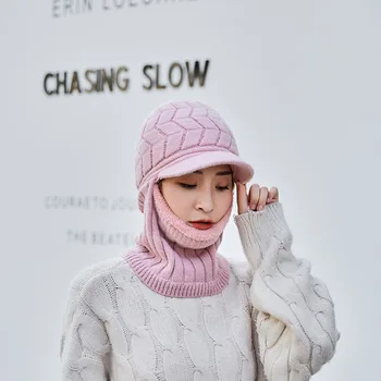 Pullover Knit Cap Women's Winter Sweater Cap Thicken Winter Bike Windproof Earmuffs Plus Velvet Warm Neck Knit Cap winter hat
Pullover Knit Cap Women's Winter Sweater Cap Thicken Winter Bike Windproof Earmuffs Plus Velvet Warm Neck Knit Cap winter hat