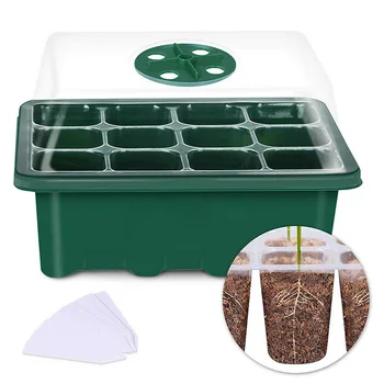 12 Holes Plastic Nursery Pots Plant Germination Tray Planter Flower Pot With Lids Hydroponic Seeds Grow Box Seedling Tray
12 Holes Plastic Nursery Pots Plant Germination Tray Planter Flower Pot With Lids Hydroponic Seeds Grow Box Seedling Tray
