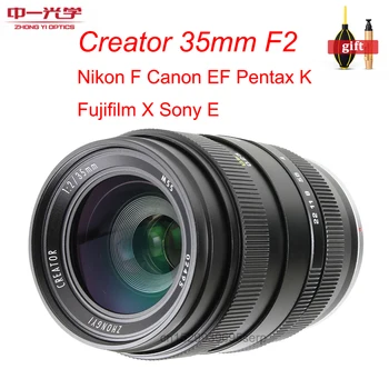 Zhongyi Mitakon 35mm f2.0 Wide Angle Large Aperture Manual Focusing Lens for Nikon F Canon EF Pentax K Fujifilm X Sony E Mount
Zhongyi Mitakon 35mm f2.0 Wide Angle Large Aperture Manual Focusing Lens for Nikon F Canon EF Pentax K Fujifilm X Sony E Mount