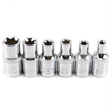 6pcs Torx Star Drive Sockets 1/4 Outer Hexagon Plum Blossom Sleeve Bit For E4 E5 E6 E7 E8 E10 Car Repair Tool
6pcs Torx Star Drive Sockets 1/4 Outer Hexagon Plum Blossom Sleeve Bit For E4 E5 E6 E7 E8 E10 Car Repair Tool