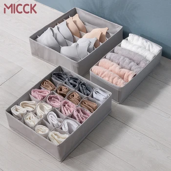MICCK Storage Box 3pcs Set Compartment Gray Organizer For Underwear Panties Socks Towel Drawer Foldable Bra Storage Accessories 
MICCK Storage Box 3pcs Set Compartment Gray Organizer For Underwear Panties Socks Towel Drawer Foldable Bra Storage Accessories