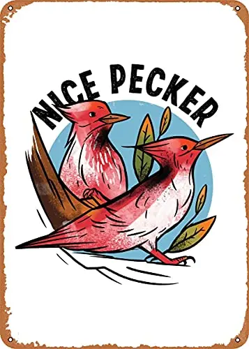 Винтажный металлический знак Nice Pecker Bird, запатентованные художественные принты, ретро подарок, 8x12 дюймов
Винтажный металлический знак Nice Pecker Bird, запатентованные художественные принты, ретро подарок, 8x12 дюймов