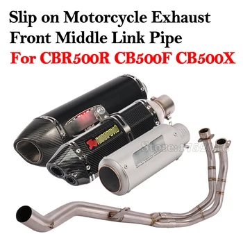 Full System Motorcycle Exhaust Modified Muffler Motorbike Pipe Escape Front Mid Link Pipe For HONDA CBR500 CBR500R CB500F CB500X
Full System Motorcycle Exhaust Modified Muffler Motorbike Pipe Escape Front Mid Link Pipe For HONDA CBR500 CBR500R CB500F CB500X
