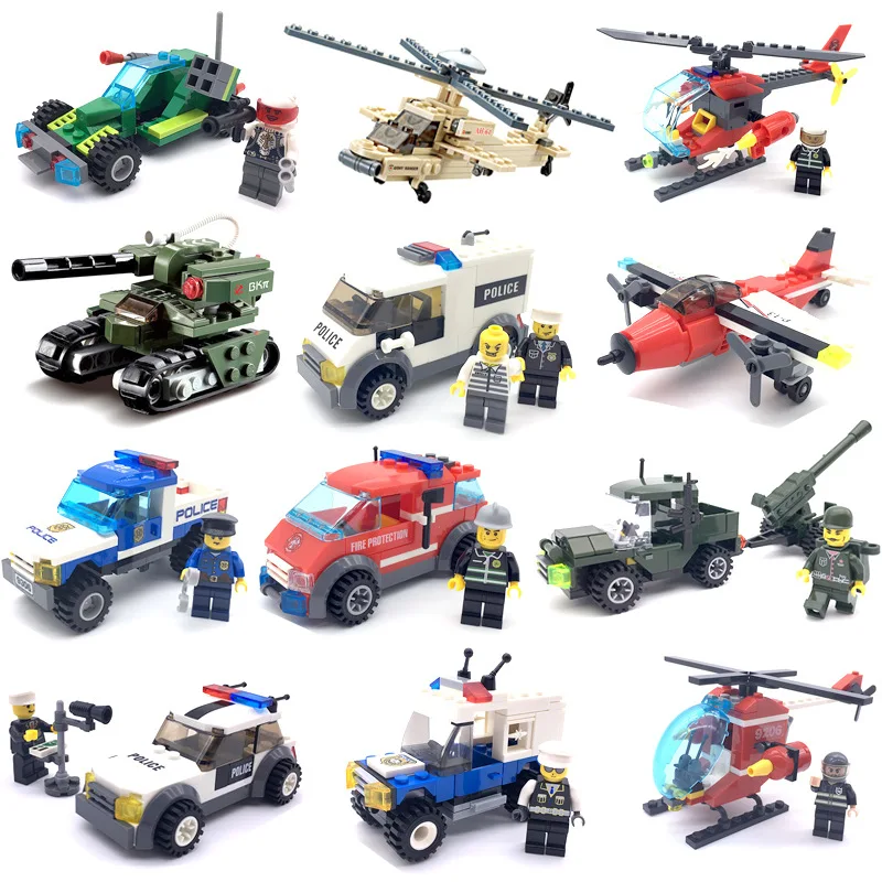 KAZI Helicopter Boat Truck Technic Car Building Blocks Mini Bricks Figure For Children Boys small particles assembled toy
KAZI Helicopter Boat Truck Technic Car Building Blocks Mini Bricks Figure For Children Boys small particles assembled toy