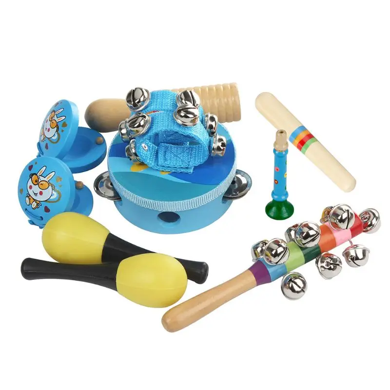 10pcs Orff Musical Instruments Set Children Early Childhood Music Percussion Toy Combination Kindergarten Teaching Aids Q6PB
10pcs Orff Musical Instruments Set Children Early Childhood Music Percussion Toy Combination Kindergarten Teaching Aids Q6PB