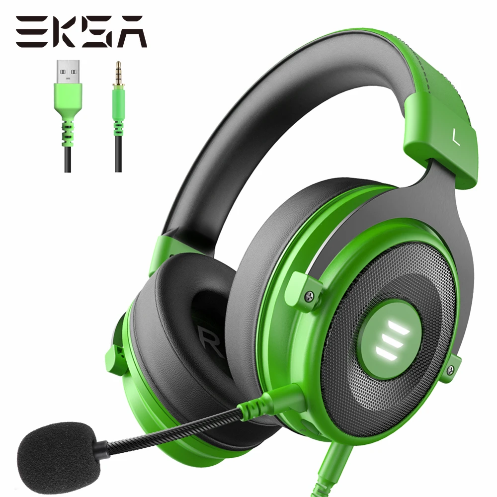 

Gaming Headset Gamer EKSA E900 Pro 7.1 Surround Wired Headphones PC USB/3.5mm Earphones For PS4 Xbox with Noise-Canceling Mic