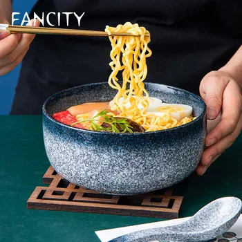 FANCITY Japanese ceramic instant noodle bowl creative student bowl and chopsticks set with lid spoon dormitory bowl household si
FANCITY Japanese ceramic instant noodle bowl creative student bowl and chopsticks set with lid spoon dormitory bowl household si