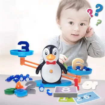 Math Match Game Board Toy Penguin Digital Balance Scale Kids Educational Toy Addition Subtraction Math Operation Toys For Child
Math Match Game Board Toy Penguin Digital Balance Scale Kids Educational Toy Addition Subtraction Math Operation Toys For Child