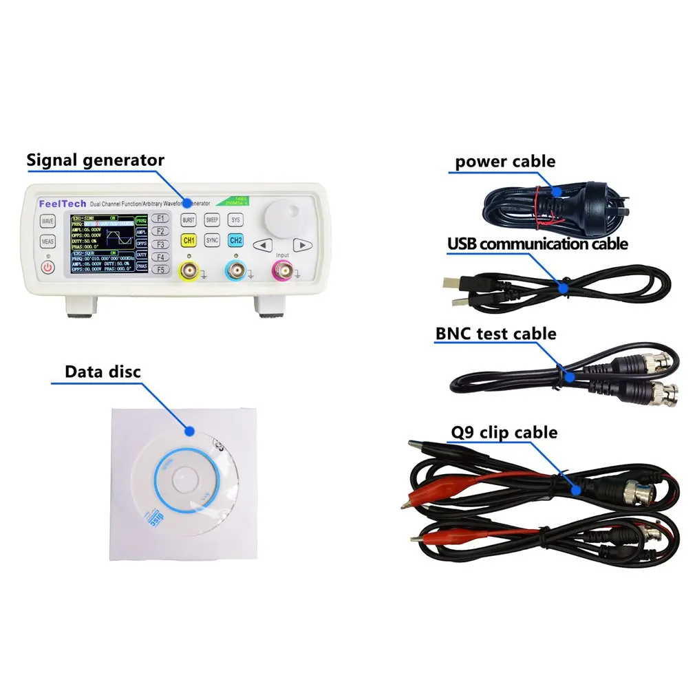 FellTech FY3200S 6MHZ Digital DDS Dual-channel Function Signal Source Generator Arbitrary Waveform/Pulse Frequency Meter US
FellTech FY3200S 6MHZ Digital DDS Dual-channel Function Signal Source Generator Arbitrary Waveform/Pulse Frequency Meter US