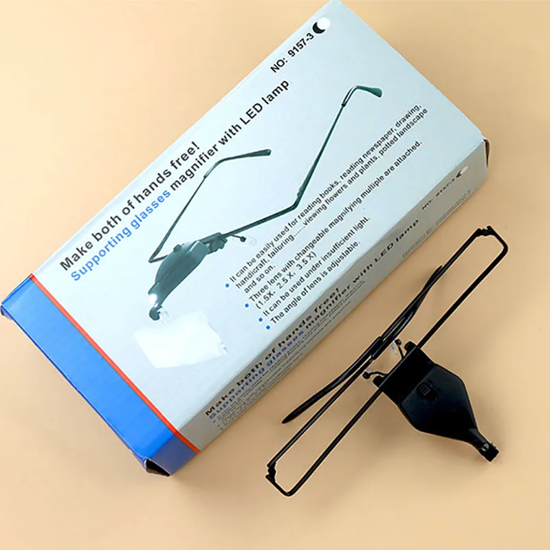 Eyelash Extension LED Light Magnifying Spec Glasses Hands Free Magnifier with Multiples Adjustable Lenses Tools For Reading 
Eyelash Extension LED Light Magnifying Spec Glasses Hands Free Magnifier with Multiples Adjustable Lenses Tools For Reading