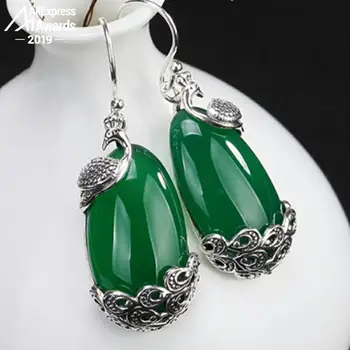 S925 Fine Jewelry Earrings emeald oval 925 Sterling Silver Exquisite Phenix peacock waterdrop moldavite Jade
S925 Fine Jewelry Earrings emeald oval 925 Sterling Silver Exquisite Phenix peacock waterdrop moldavite Jade