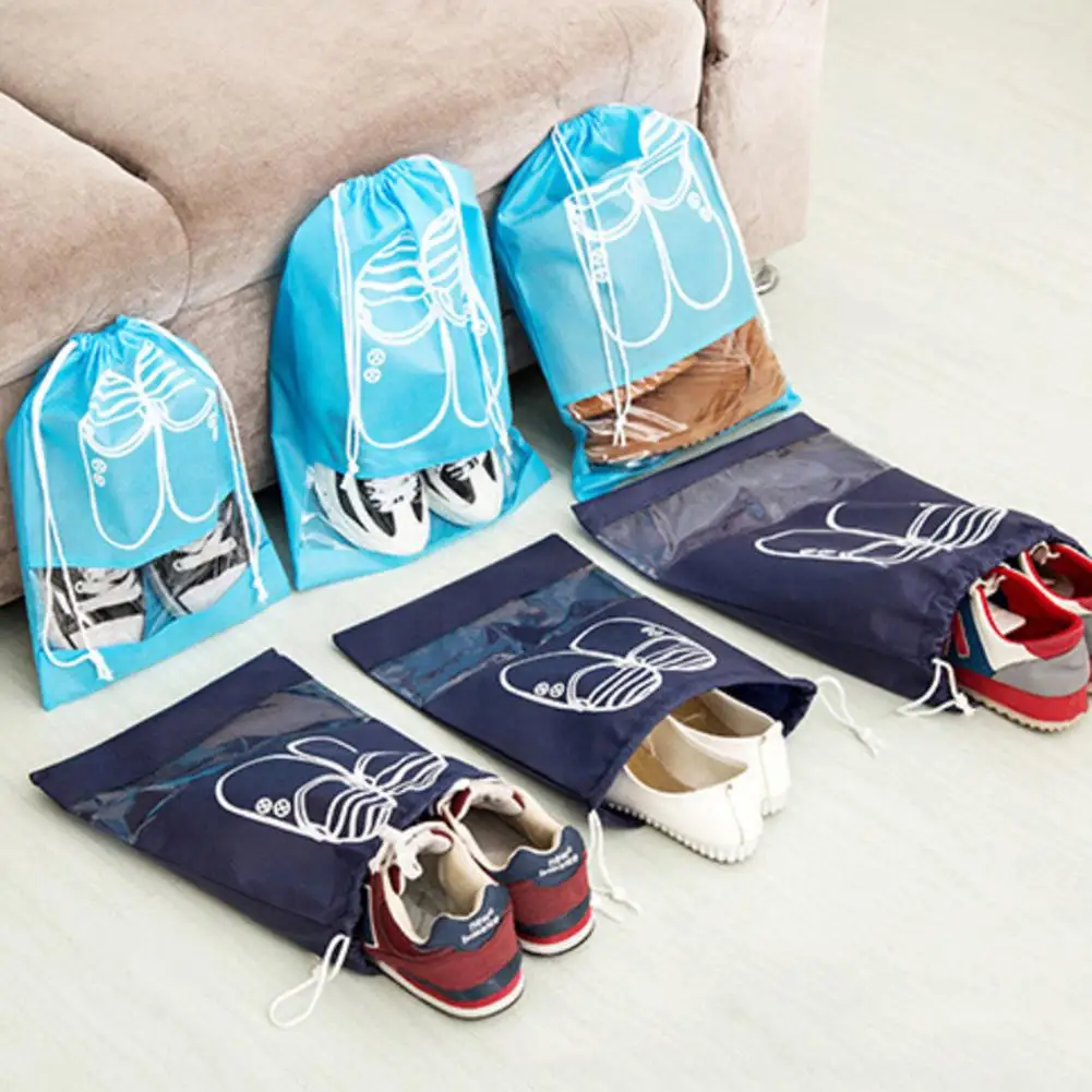 Non-woven Portable Dustproof Waterproof Drawstring Clothing Shoes Storage Bag Organizer Outdoor Travel Supply
Non-woven Portable Dustproof Waterproof Drawstring Clothing Shoes Storage Bag Organizer Outdoor Travel Supply